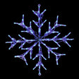 LED 30 in Snowflake Wire Frame - Nature Hills Nursery - Blue - 