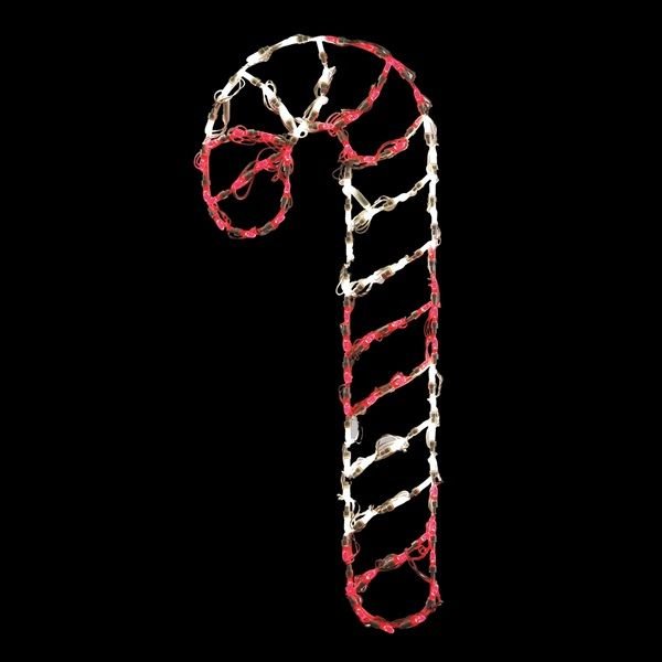 LED 36 in Candy Cane Wire Frame - Nature Hills Nursery - Red & Pure White - 