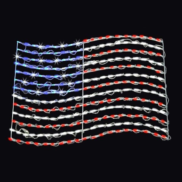 LED Flag Yard Art