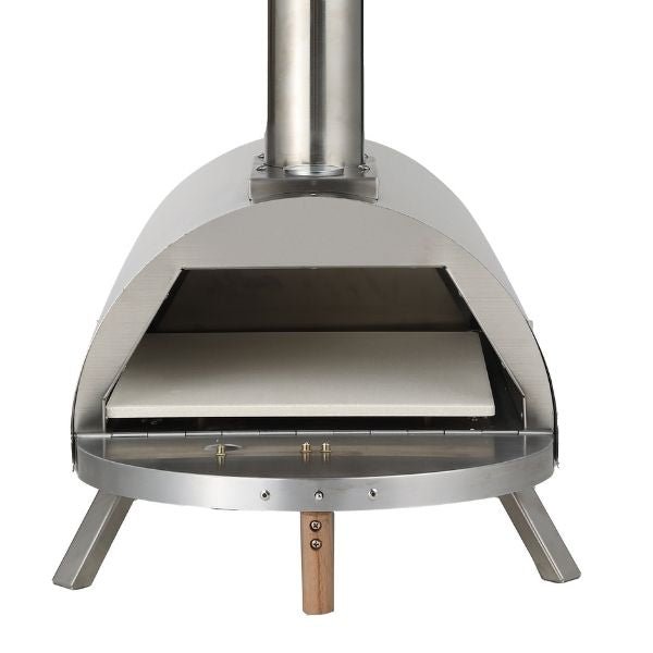 Lil Luigi Wood Fired Pizza Oven Kit - Nature Hills Nursery - Stainless Steel - 