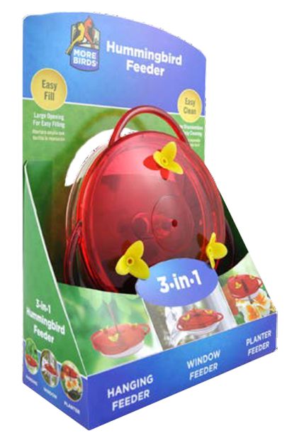 More Birds 3 In 1 Hummingbird Feeder - Nature Hills Nursery - Garden Center Item - 