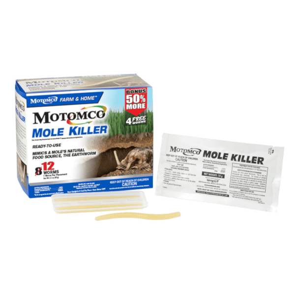 Motomco Mole Killer Worms 12 Pack - Nature Hills Nursery - Garden Center Item - 