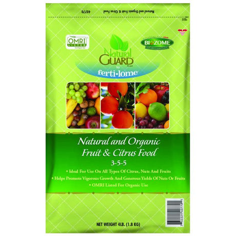 Natural Guard Organic Fruit & Citrus Food 3 - 5 - 5 - Nature Hills Nursery - 4 lb - 
