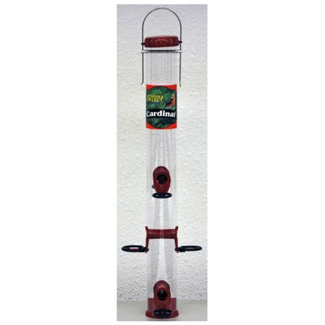 Nature's Select 23 Inch Cardinal Tube Feeder - Nature Hills Nursery - Garden Center Item - 