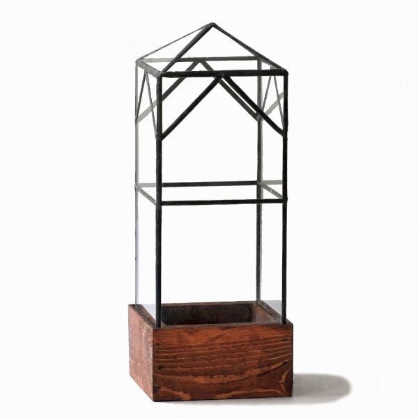 North Tower Terrarium - Nature Hills Nursery - Natural Finish - 