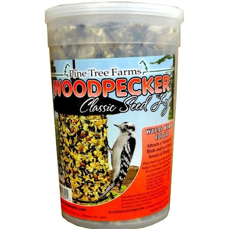 Pine Tree Farms Woodpecker Classic Seed Log 36 oz - Nature Hills Nursery - 36 oz - 