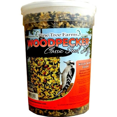 Pine Tree Farms Woodpecker Classic Seed Log 76 oz - Nature Hills Nursery - Garden Center Item - 