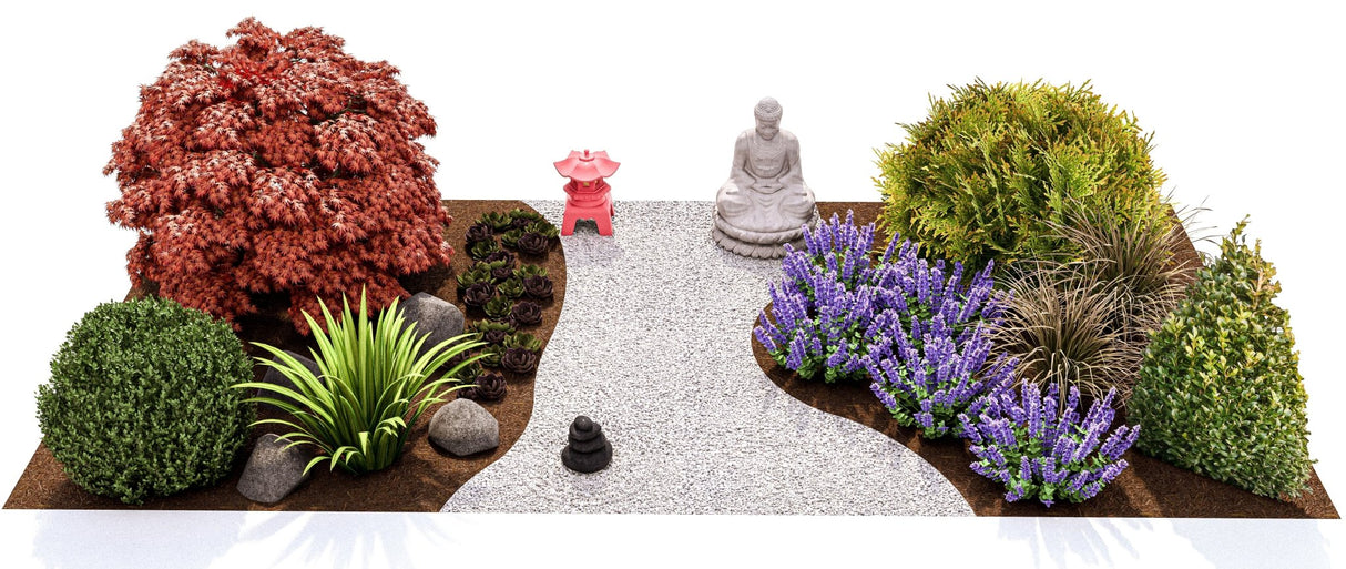 Plants That Work For A Zen Garden - Perennial - Nature Hills Nursery - Plant By Numbers - Plant Pack - 