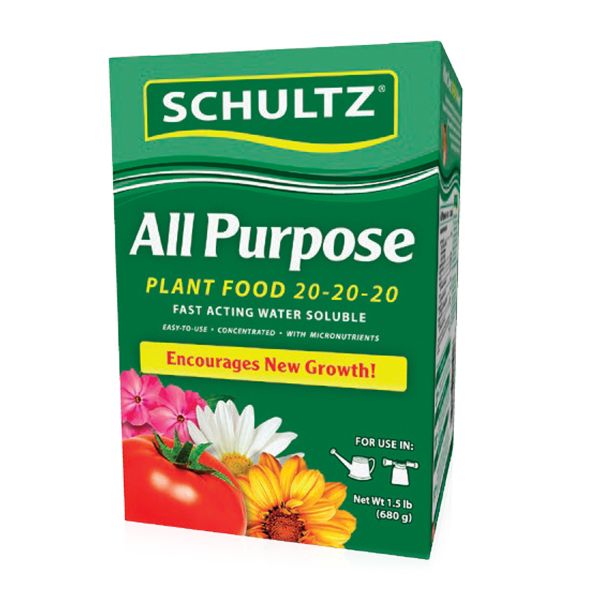 Schultz All Purpose Ws Plant Food 20 - 20 - 20 - Nature Hills Nursery - 1.5 lb - 