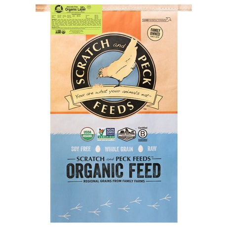 Scratch and Peck Naturally Free Organic Layer 18% - Nature Hills Nursery - 25 lb - 
