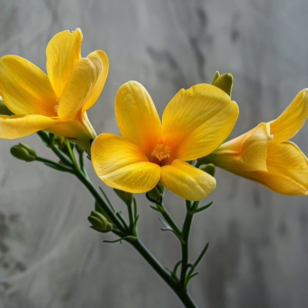 Single Yellow Freesia