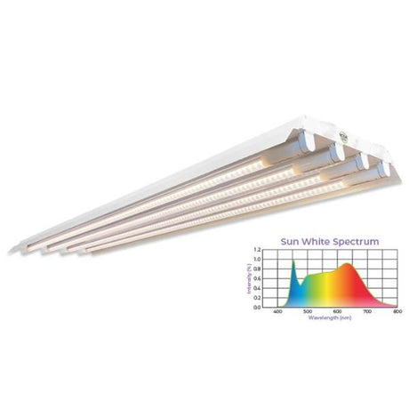 T5 HO 2.0 4FT 4 Lamp LED Horticultural Fixture - Nature Hills Nursery - Sun White Spectrum - 