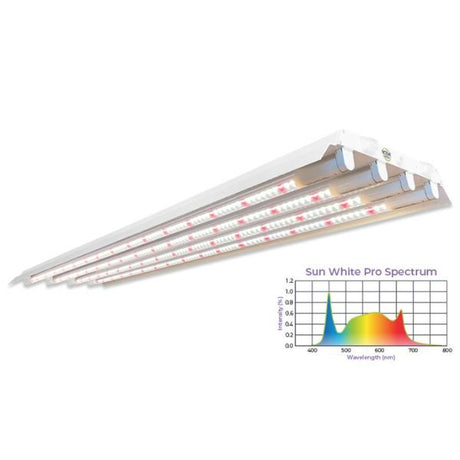 T5 HO 2.0 4FT 4 Lamp LED Horticultural Fixture - Nature Hills Nursery - Sun White Spectrum - 