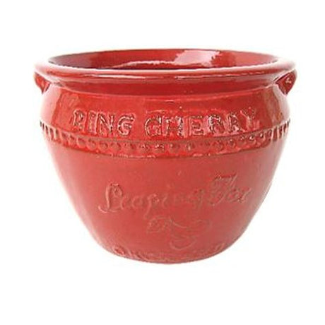 Vintage Pottery Red 14 Inch Cherry Planter - Nature Hills Nursery - Garden Center Item - 