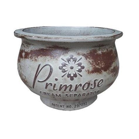 Vintage Pottery Rustic White 13 Inch Primrose Cream Separator Planter - Nature Hills Nursery - Garden Center Item - 