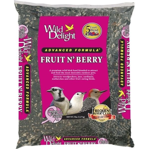Wild Delight Fruit N' Berry Wild Bird Food - Nature Hills Nursery - 5 lb - 