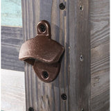 Wooden Grey The Beach Is My Happy Place Outdoor Patio Cooler - Nature Hills Nursery - Garden Center Item - 