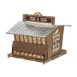 Woodlink Rustic Farmhouse Brown Absolute Squirrel Resistant Bird House - Nature Hills Nursery - Garden Center Item - 